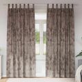 vidaXL Sametové závesy 2 ks Kapučínová 245 x 140 cm Zamat