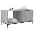 vidaXL Konferenčný stolík Sivý Sonoma 90 x 49 x 46 cm Kompozitné drevo