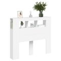 vidaXL Čelo s LED biele 120x18,5x103,5 cm kompozitné drevo