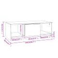 vidaXL Konferenčný stolík betónový sivý 102x50x36 cm kompozitné drevo