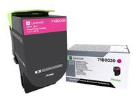 Purpurová - originálna - kazeta s farbivom LCCP, LRP - pre Lexmark CS317dn, CX317dn
