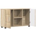vidaXL Servírovacia skriňa FLORIN 88,5 x 30,5 x 55,5 cm Sonoma dub