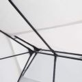 vidaXL Altánok s LED reťazou, biely 3x4 m
