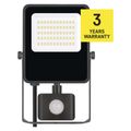 LED reflektor VISIO s pohybovým čidlom, 30 W, neutrálna biela, čierný