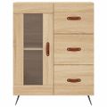 vidaXL Vysoká skrinka dub sonoma 69,5x34x180 cm spracované drevo