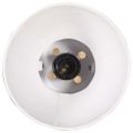 vidaXL Nástenná lampa, industriálny štýl, biela, okrúhla E27