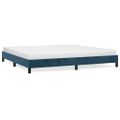 vidaXL Rám postele bez matraca tmavomodrý 200x200 cm zamat