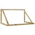vidaXL Futbalová bránka so sieťou 120x60x80 cm, impregnovaná borovica