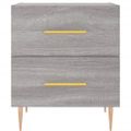 vidaXL Nočné stolíky 2 ks sivé sonoma 40x35x47,5 cm kompozitné drevo
