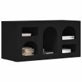 vidaXL TV skrinka ELST 80 x 35 x 40 cm Čierna Kompozitné drevo