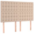 vidaXL Boxspring posteľ s matracom kapučínová 140x190 cm umelá koža