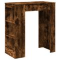 vidaXL Barový stôl a police dymový dub 95x47x103,5 cm kompozitné drevo