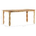 vidaXL Jedálenský stôl 160x80x76 cm, recyklovaný masív