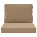 vidaXL Vankúš na vonkajšiu pohovku Polyester Sivohnedá 60 x 60 cm