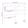 vidaXL Čelo postele čierne 205,5x4x100 cm masívna borovica