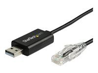USB to RJ45 Rollover Cable - 460Kbps - Windows, Mac and Linux Compatible - M/M (ICUSBROLLOVR) - Sériový kábel - USB (M) do RJ-45 (M) - 1.8 m - USB 2.0 - čierna