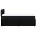 vidaXL Posteľný rám boxspring s matracom čierny 80x200 cm látka