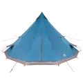 vidaXL Tipi stan so strechou s úložiskom Modrá 560 x 560 x 300 cm taft