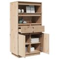 vidaXL Vysoká skrinka 60x40x116,5 cm masívna borovica