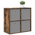 vidaXL Servírovacia skriňa Dymová dub 68,5 x 32 x 67 cm