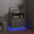 vidaXL LED komoda Sivý Sonoma 71 x 34,5 x 75 cm Kompozitné drevo