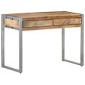 vidaXL Stôl 108x50x75 cm surové mangové drevo