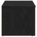 vidaXL TV skrinka 80x34x30 cm Čierny dub Kompozitné drevo