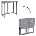 vidaXL Skladací balkónový stôl 90x50x74 cm akáciový masív