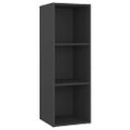 vidaXL TV skrinky 4 ks sivé 107x35x37 cm drevotrieska