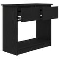 vidaXL Konzolový stolík so zásuvkami čierny 85,5x38,5x74,5 cm