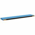 vidaXL Plávajúce nástenné police 4 ks modré 120x23,5x3,8 cm MDF
