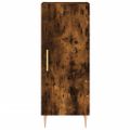 vidaXL Komoda dymový dub 34,5x34x90 cm spracované drevo