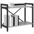 vidaXL Regál na knihy 60 x 30 x 50 cm Kompozitné drevo Sivý dub sonoma
