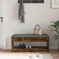 vidaXL Predsieňová lavica Údený Dub 103 x 38 x 45 cm