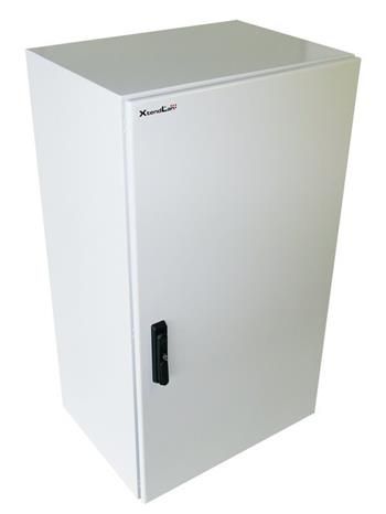 XtendLan Venkovní rozvaděč pro 19", 20U, hloubka 600mm, IP55, 3-bodový zámek, šedý Rozvadec, 19", na stenu, venkovní, výška 20U, 600x600, IP55, plné dvere, 3bodový zámek, šedý