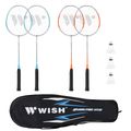 Súprava rakiet na bedminton WISH Steeltec 416K