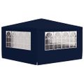 vidaXL Profesionálny párty stan+bočné steny 4x4 m, modrý 90 g/m²