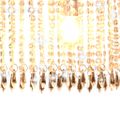 vidaXL Stropná lampa s krištáľovými korálkami strieborná 104 cm E14