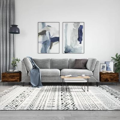 vidaXL Konferenčné stolíky 2 ks dymový dub 50x46x35cm kompozitné drevo