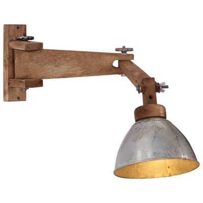 vidaXL Nástenné lampa 25 W starožitná strieborná E27