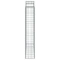 vidaXL Oblúkový gabionový kôš 200x50x220/240 cm pozinkované železo