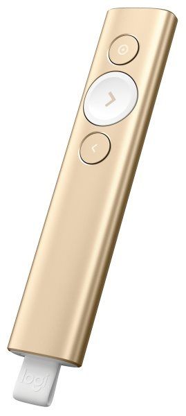 Logitech prezentér Spotlight , 3D akcelerometer a gyroskop, zlatý