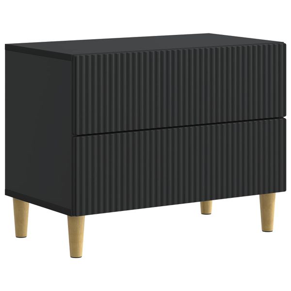 vidaXL Nočný stolík Čierna 62 x 34,5 x 48 cm Kompozitné drevo