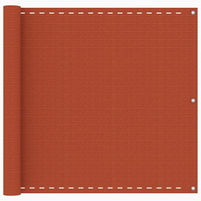 vidaXL Balkónová markíza oranžová 90x500 cm HDPE