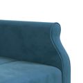 vidaXL Pohovka v tvare L modrá 271x140x70 cm zamat