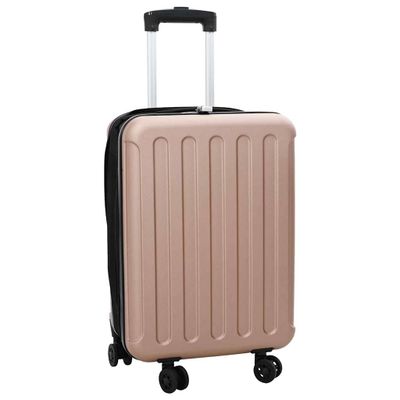 vidaXL Kufor so zámkom ružovozlatá 34 x 23 x 55.5 cm ABS plast