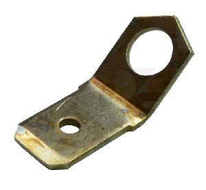 Faston-konektor 6,3mm s dierou M4, úhlový 45°