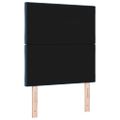 vidaXL LED hlavová doska Modrá 80 cm látka