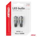 LED žiarovky CANBUS T10 W5W 16SMD 2016 Biele 12V/24V AMIO-04234