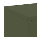 vidaXL Stojan na rastliny 2 pcs Olivovo zelená 24 x 24 x 55 cm Oceľ